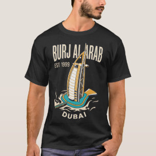 T-shirt Burj Al Arab Dubaï Émirats arabes unis Affiche de