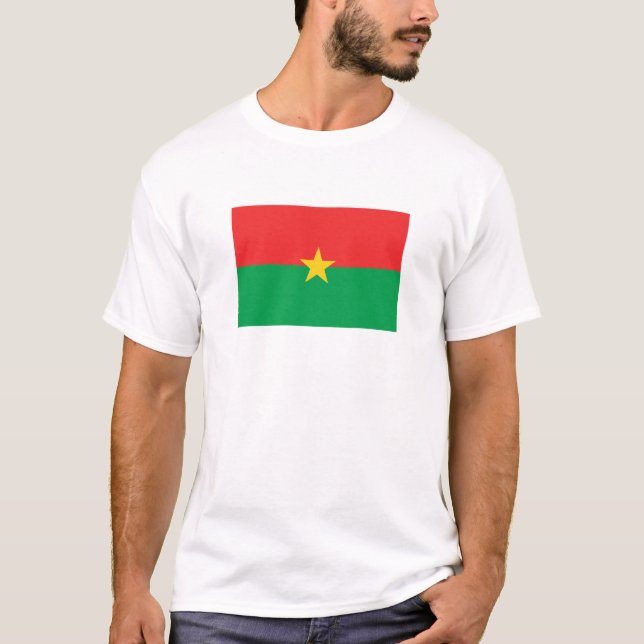 T-shirt Burkina Faso Flag T-Shirt, Patriotic T-Shirts, (Devant)