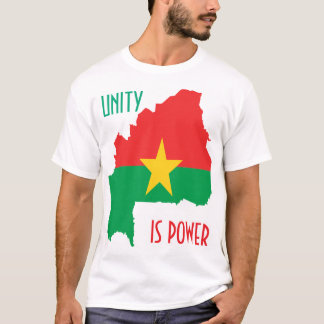 T-SHIRT BURKINA FASO, L'UNITÉ EST PUISSANCE