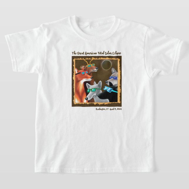 T-shirt Burlington Forest Friends Eclipse Viewer Party (Poser)