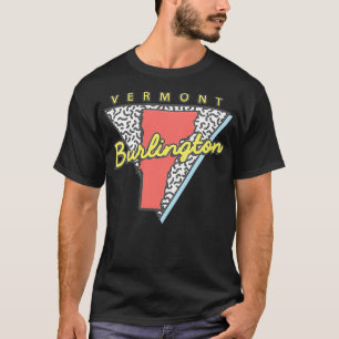 T-shirt Burlington Vermont Retro Triangle VT City 