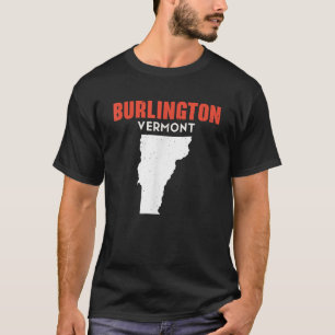 T-shirt Burlington Vermont USA State America Travel Vermon