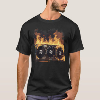 T-shirt Burning HOT s Card GPU PC Gamer GPU gaming RTX 409