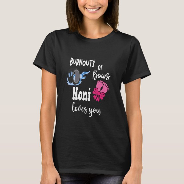 T-shirt Burnouts ou Bows Noni vous aime grand-mère spécial (Devant)