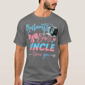 T-shirt Burnouts Ou Bows Oncle Vous Aime Révéler Le Sexe