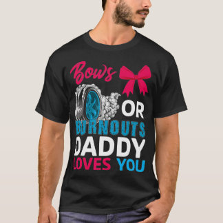 T-shirt Burnouts ou Bows Papa t'aime Genre Révéler par