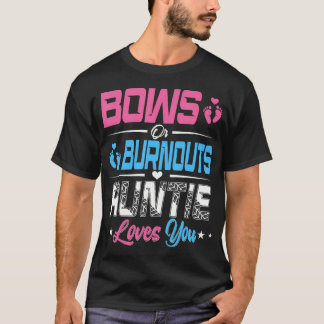 T-shirt Burnouts Ou Bows Sexe Révéler Faire-part de fête