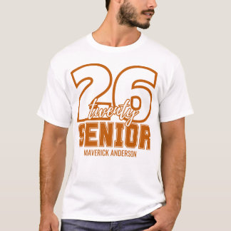 T-shirt Burnt Orange Class of 2026 Graduation