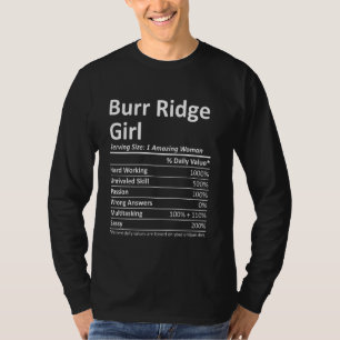 T-shirt Burr Ridge Girl Il Illinois Funny City Accueil Rac