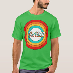 T-shirt Burrell Nom Shirt Vintage Burrell Circle