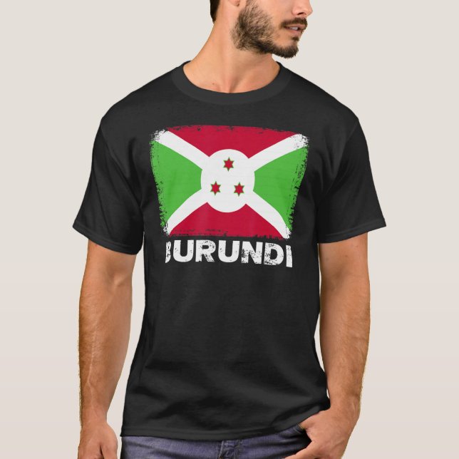 T-shirt Burundi Drapeau Appui peuple burundais Femmes Homm (Devant)