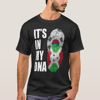 T-shirt Burundian And South Korean Mix DNA Heritage Flag