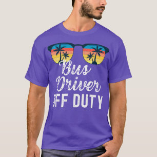 T-shirt Bus Conducteur de drôle d'heure de coucher de sole