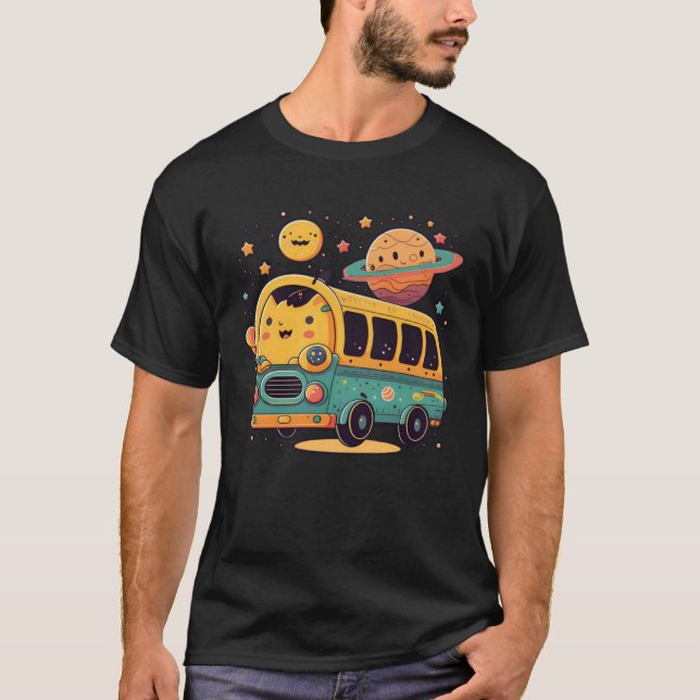 T-shirt Bus Dans L'Espace Pilote De Bus (Devant)