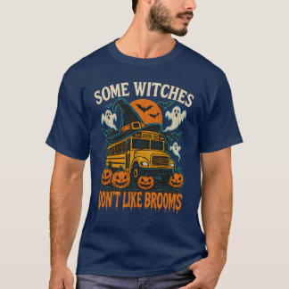 T-shirt Bus de l'école de sorcières d'Halloween avec Citro