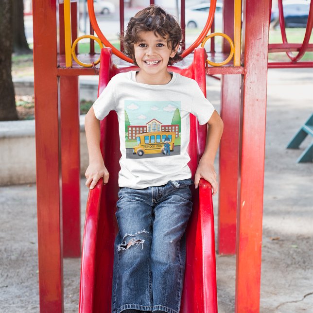 T-shirt Bus Et Chauffeur Scolaires (Créateur téléchargé)