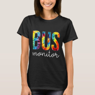 T-shirt Bus Monitor Tie Dye Jour d'appréciation Bonjour Re