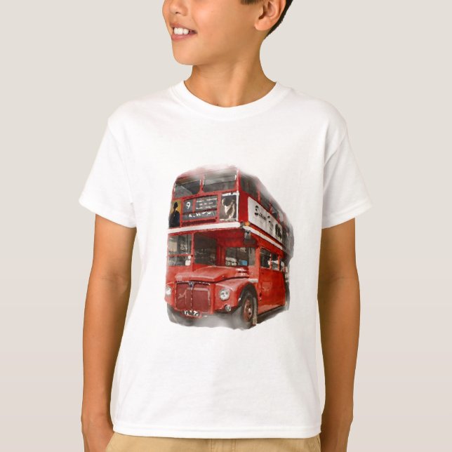T-shirt Bus Old Red London (Devant)