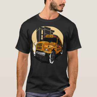 T-SHIRT BUS SCOLAIRE DE MONSTER