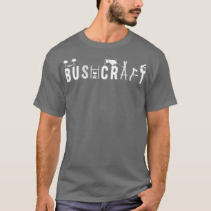T-shirt Buscraft Wordart Hammock et compétences primitives