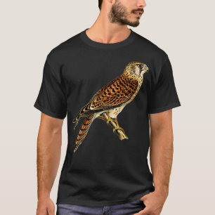 T-shirt Buse commune Kestrel Faucon Raptor Oiseau d'oiseau