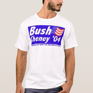 T-shirt Bush détruisant des droites