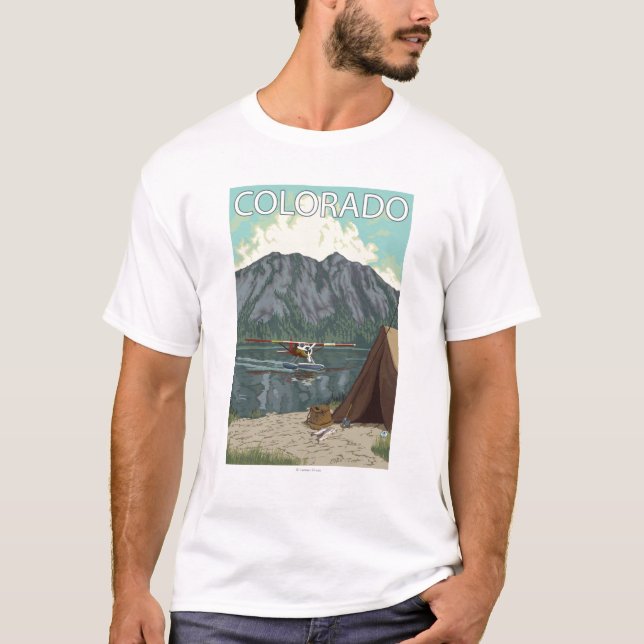 T-shirt Bush FishingColorado plat (Devant)