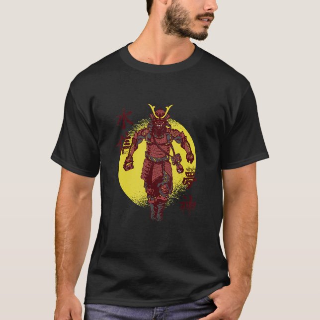T-shirt Bushido Japonais Samurai Guerrier photographe (Devant)