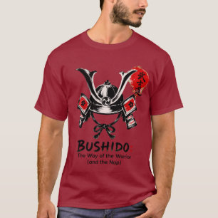T-shirt Bushido la voie du guerrier et la sieste drôle S