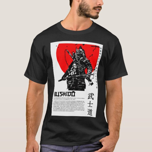 T-shirt Bushido - "L'honneur d'un samouraï" - by DANYE (Devant)