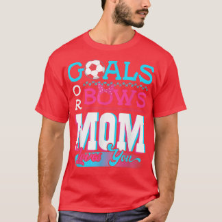 T-shirt But De Révélation De Sexe Ou Bows Maman Vous Aime