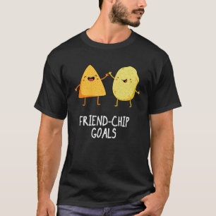T-shirt Buts de chips amusant Puce de chips foncé BG