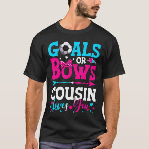 T-shirt Buts Ou Bows Cousin Vous Aime Genre Révéler Bébé