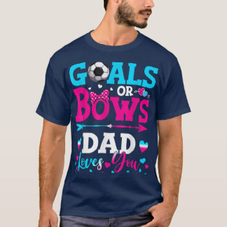 T-shirt Buts Ou Bows Drôle Papa Vous Aime Genre Révéler Ba