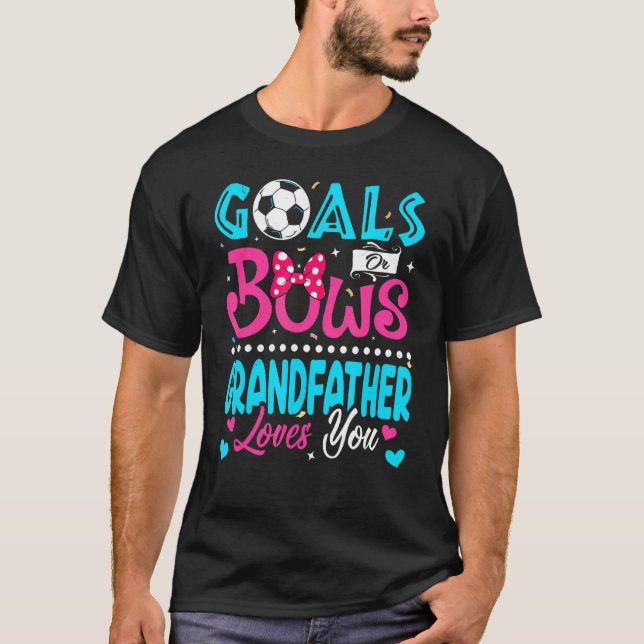 T-shirt Buts Ou Bows Grand-Père Vous Aime Révéler Le Sexe (Devant)