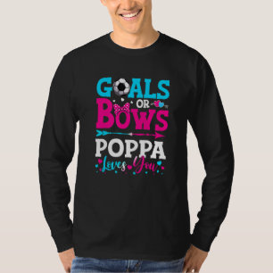 T-shirt Buts Ou Bows Poppa Vous Aime Genre Révéler Bébé