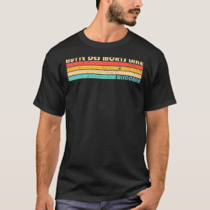 T-shirt Butte Des Morts Lac Wisconsin Pêche Camping Su