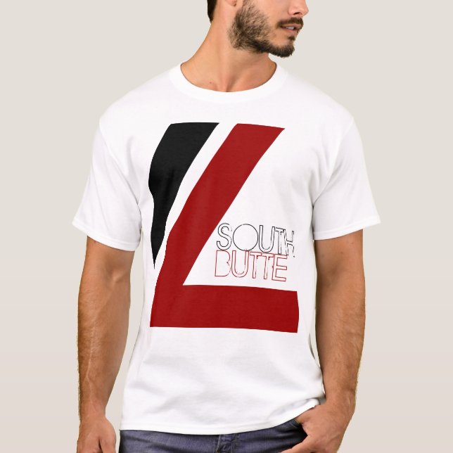 T-shirt Butte du sud T à deux lignes (Devant)