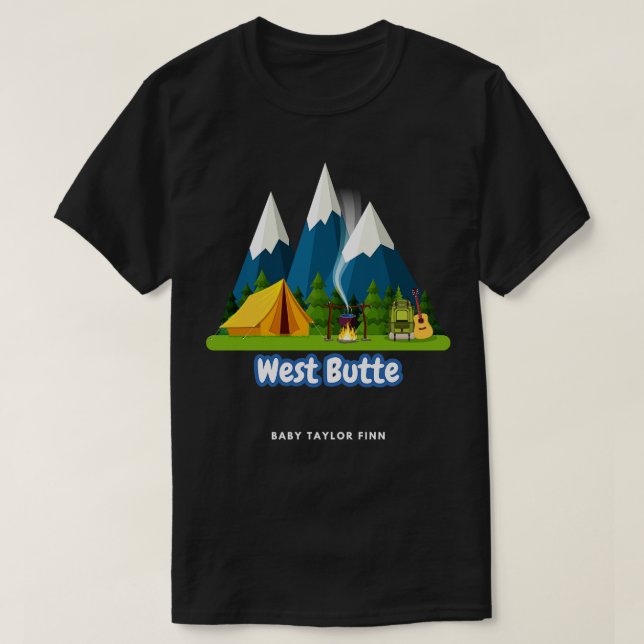 T-shirt Butte ouest (Design devant)