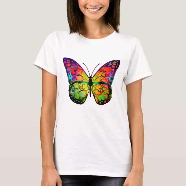 T-SHIRT BUTTERFLY ABSTRAIT (Devant)