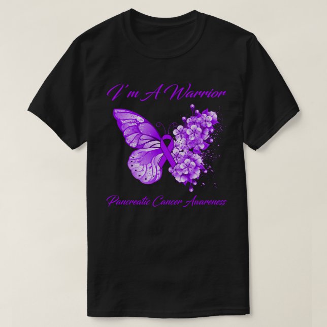 T-shirt Butterfly I’m A Warrier Pancreatic Cancer Awards (Design devant)