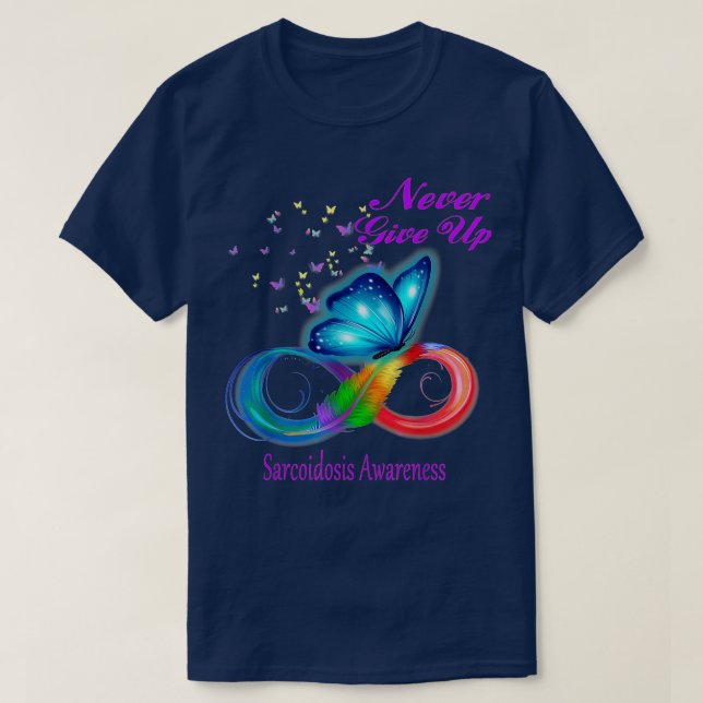 T-shirt Butterfly Sarcoidosis Awareness  (Design devant)