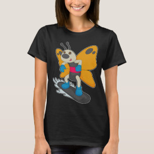 T-shirt Butterfly Snowboard Sports d'hiver