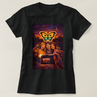 T-shirt Butterfly TEES CO. Chemise Rétro Papillon 0047884