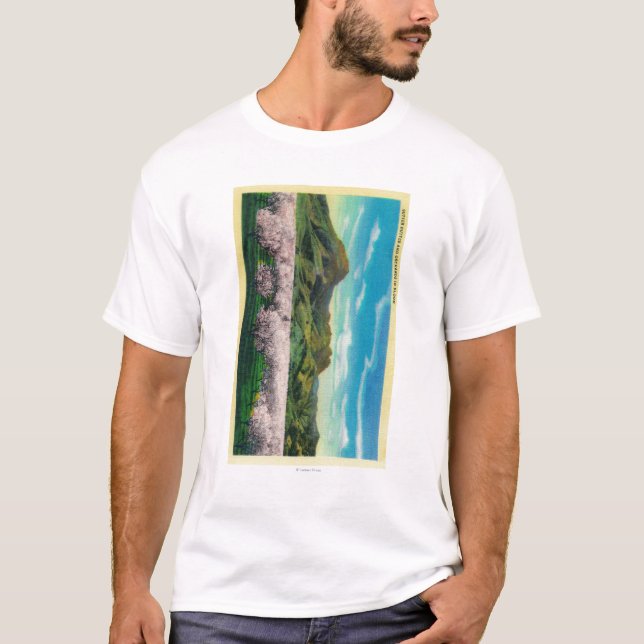 T-shirt Buttes et vergers de Sutter en fleur (Devant)