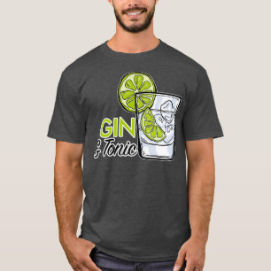 T-shirt Buveur de Gin Tonic Longdrink Fête Cadeau JGA 5