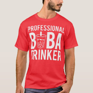 T-shirt Buveur professionnel Boba Bubble Thé Premium