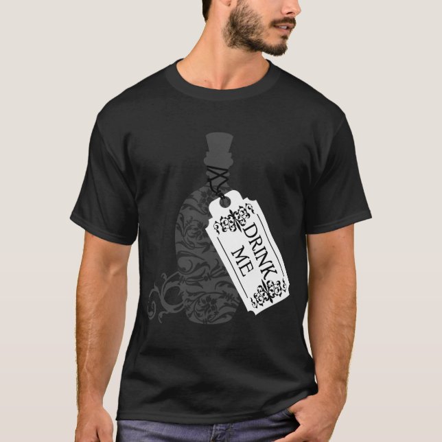 T-shirt Buvez-moi bouteille (Devant)