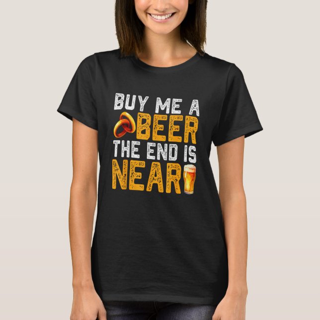 T-shirt Buy Me A Beer Funny Bachelor Party Engagement Groo (Devant)