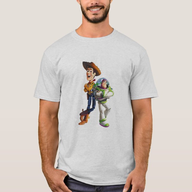 T-shirt Buzz Lightyear & Woody dos dos (Devant)